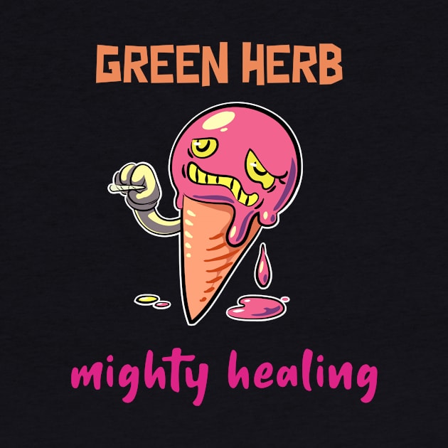 green herb, mighty healing by Zipora